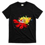 Hermit Crab Lover Xmas Lighting Santa Hermit Crab Christmas T-Shirt - Black