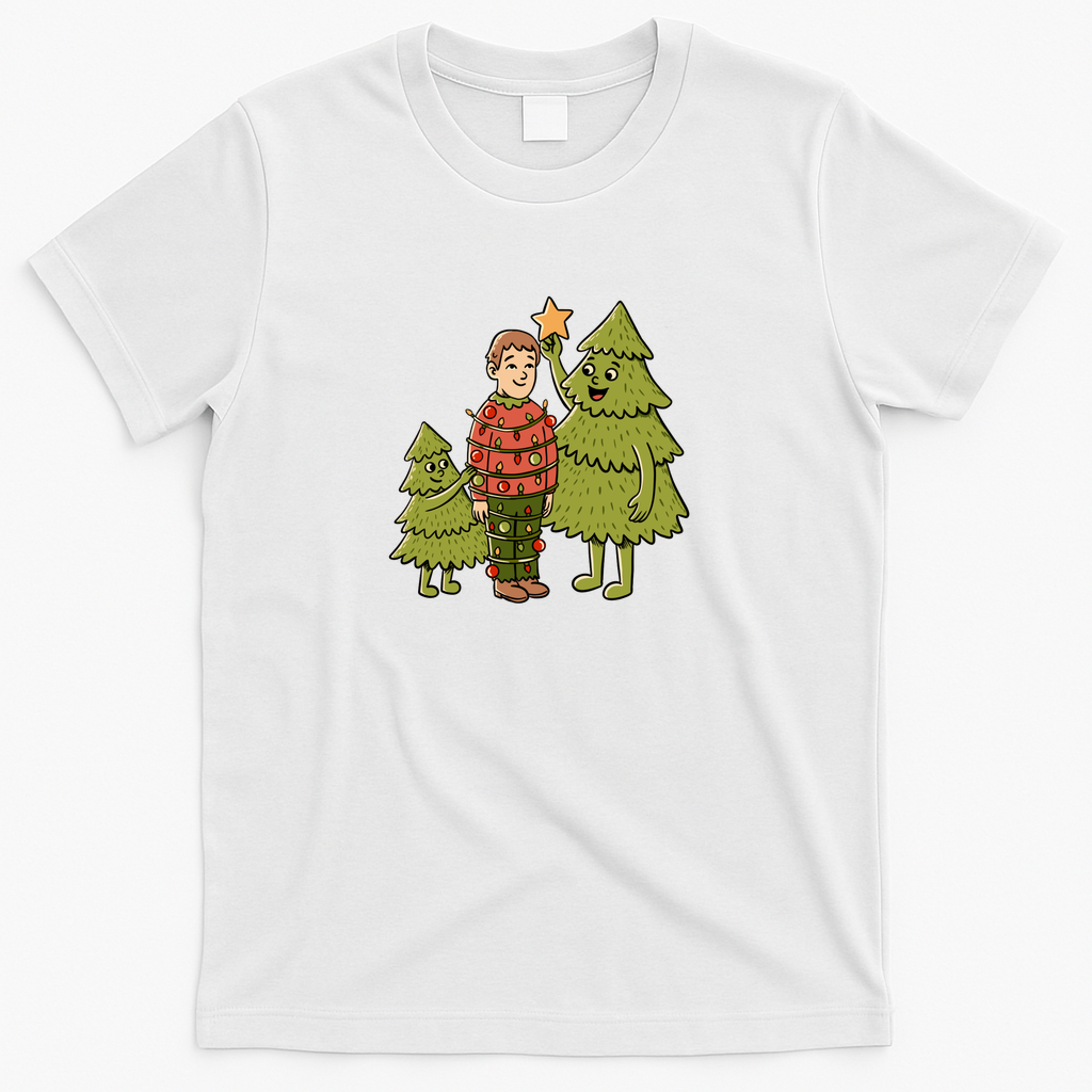 Human Christmas Tree - White