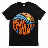 Here Comes The Sun Retro Summer T-Shirt - Black