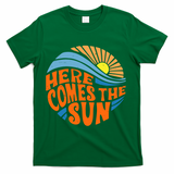 Here Comes The Sun Retro Summer T-Shirt - Green