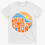 Here Comes The Sun Retro Summer T-Shirt - White