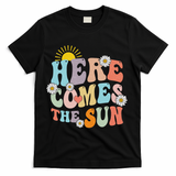 Here Comes The Sun Summer Vacation Beach Family Matching T-Shirt - Black