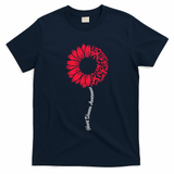 Heart Disease Awareness Month Sunflower T-Shirt
