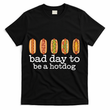 Hot Dog Bad Day To Be A Hotdog T-Shirt - Black