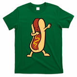 Hotdog Dabbing Funny Hot Dog Cute Gift T-Shirt - Irish Green
