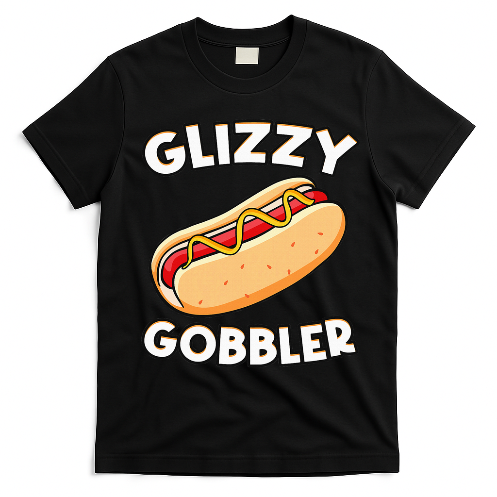 Hot Dog Glizzy Gobbler Number One Glizzy Gladiator T-Shirt - Black