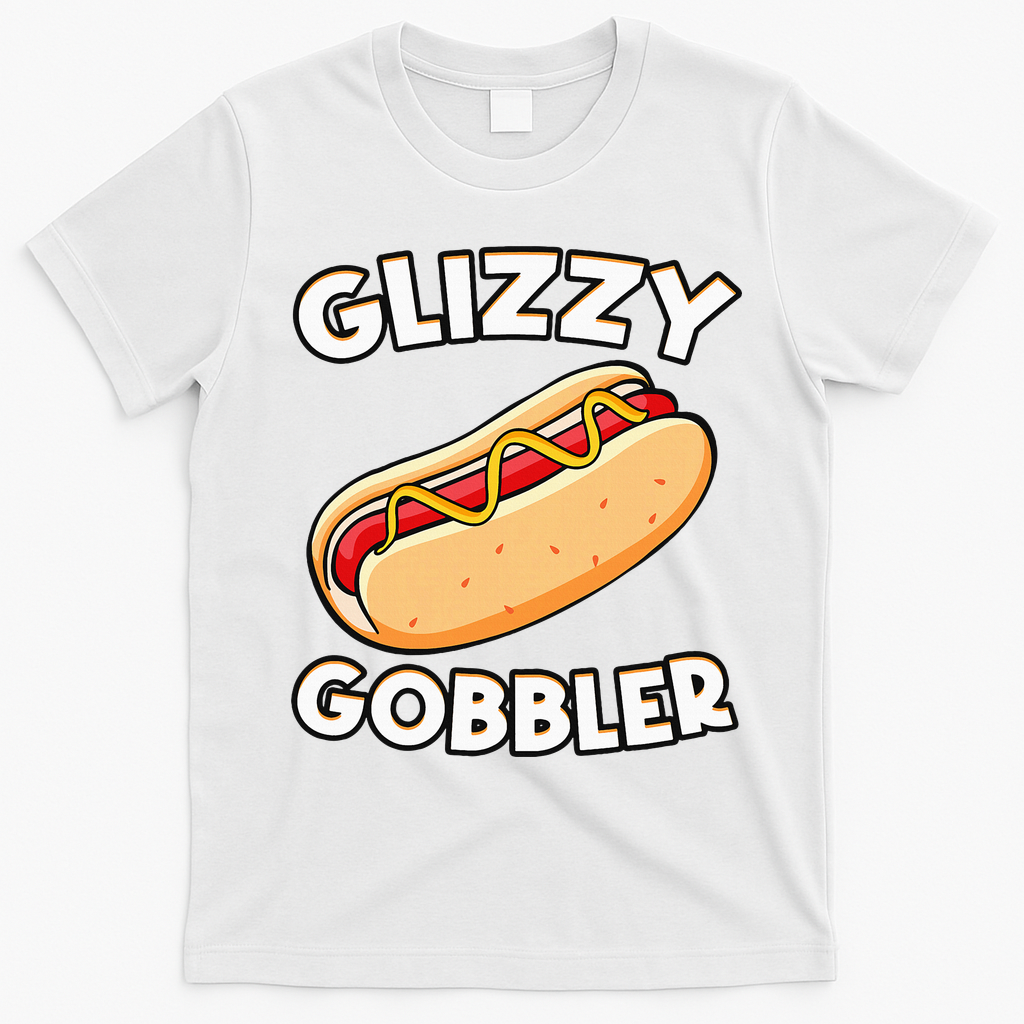 Hot Dog Glizzy Gobbler Number One Glizzy Gladiator T-Shirt - White