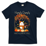 Humpty Dumpty Had A Great Fall Thanksgiving Autumn Halloween T-Shirt - Navy