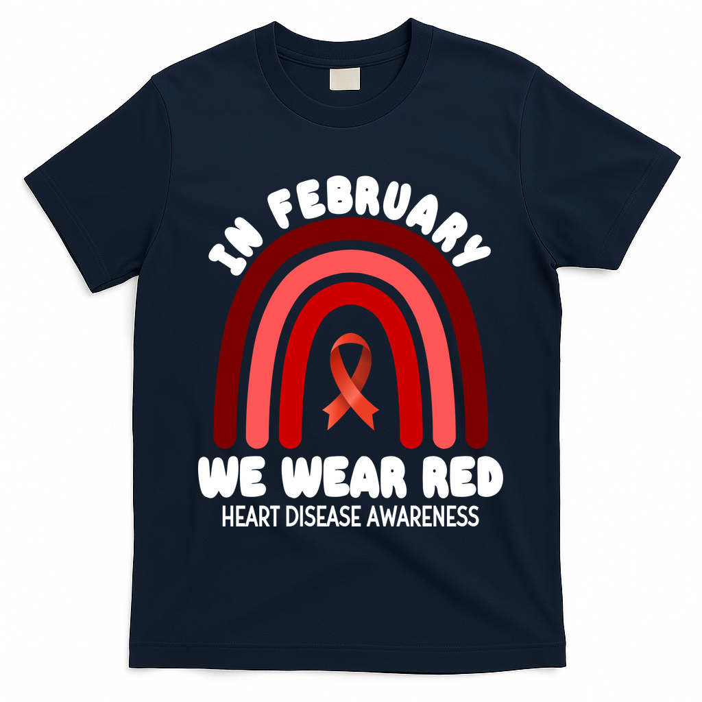 Heart Disease In February We Wear Red T-Shirt