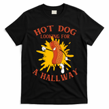 Hot Dog Looking For A Hallway Apparel T-Shirt - Black