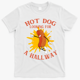 Hot Dog Looking For A Hallway Apparel T-Shirt - White