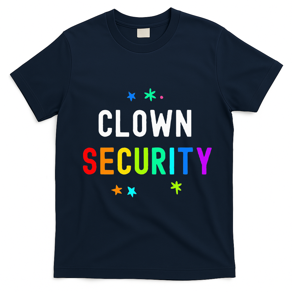 Halloween Dad Mom Daughter Adult Costume Clown Security T-Shirt - Navy Blue