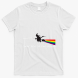 Halloween Dark Side Of The Broom Classic Rock Witch T-Shirt - White