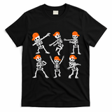 Halloween Dancing Skeleton Cap Funny T-Shirt - Black