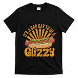 Hot Dog Vintage Funny Saying It?S A Bad Day To Be A Glizzy T-Shirt - Black