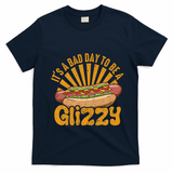 Hot Dog Vintage Funny Saying It?S A Bad Day To Be A Glizzy T-Shirt - Navy Blue