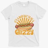 Hot Dog Vintage Funny Saying It?S A Bad Day To Be A Glizzy T-Shirt - White