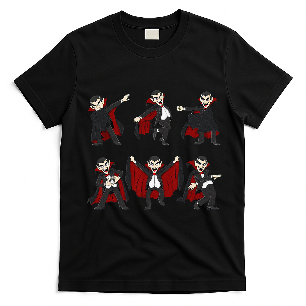 Halloween Dancing Vampire Dance Challenge T-Shirt - Black