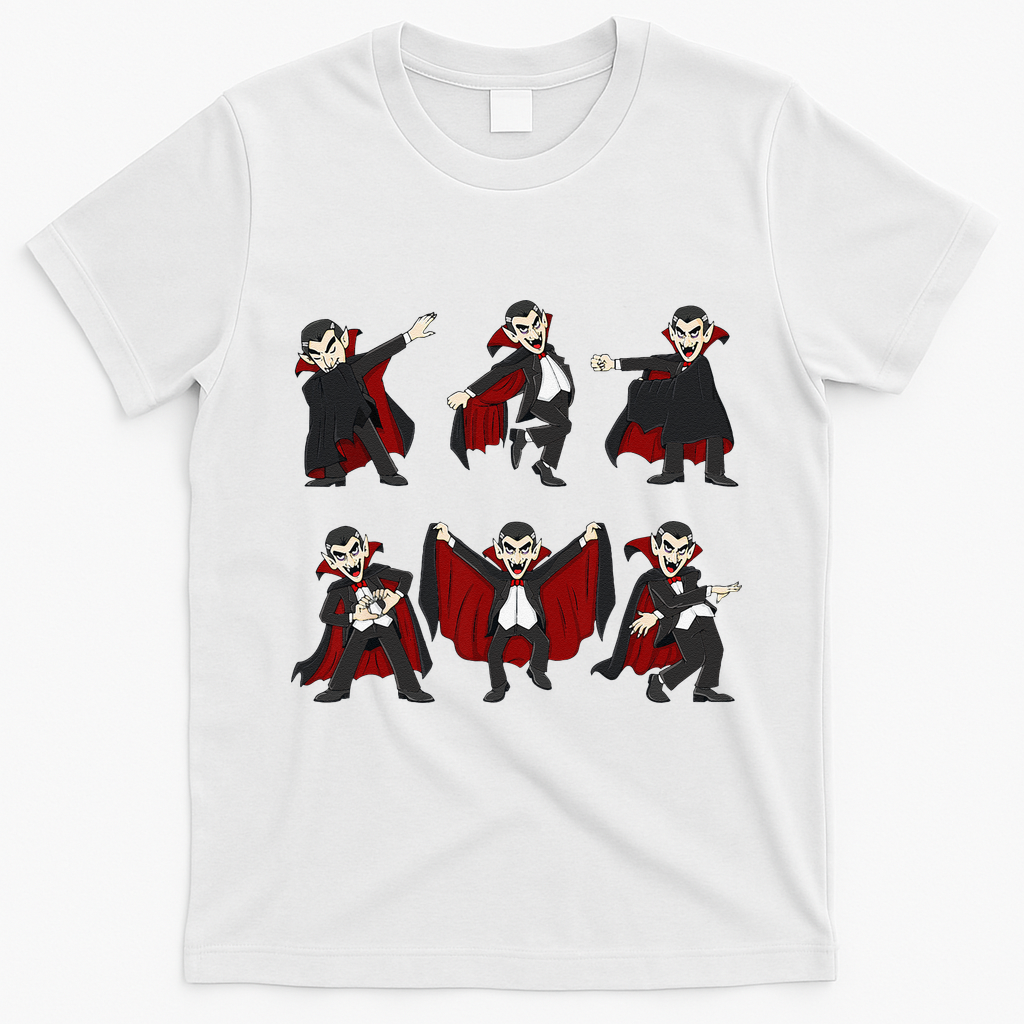 Halloween Dancing Vampire Dance Challenge T-Shirt - White