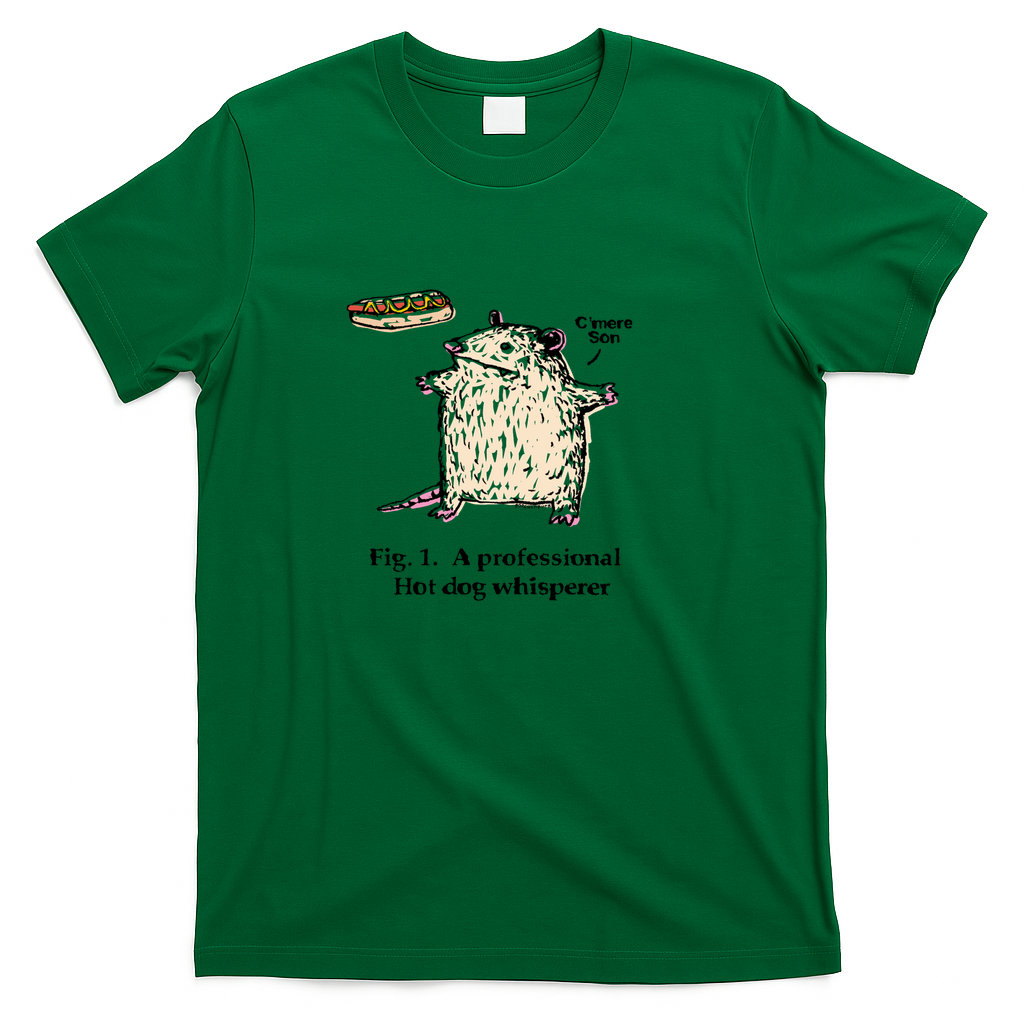 Hot Dog Whisperer Opossum - Green