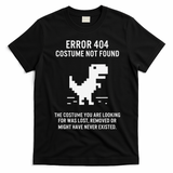 Halloween Error 404 Costume Not Found Coding Programmer Geek T-Shirt - Black