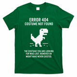 Halloween Error 404 Costume Not Found Coding Programmer Geek T-Shirt - Irish Green