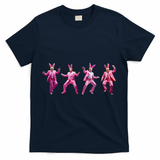 Happy Easter Bunny Spring Hunt Eggs Rabbit Funny Trump Dance T-Shirt - Navy