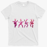 Happy Easter Bunny Spring Hunt Eggs Rabbit Funny Trump Dance T-Shirt - White