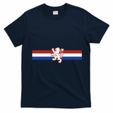 Holland Emblem Lion Nederlands Flag T-Shirt - Navy Blue