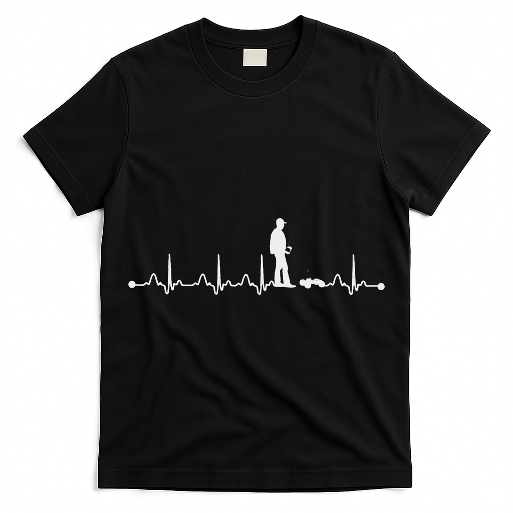 Heartbeat Ekg Rc Car Heartbeat Love Gift T-Shirt
