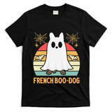 Halloween French Bulldog Dog Frenchie Spooky Ghost Costume T-Shirt - Black