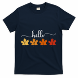 Hello Fall Cozy Nature T-Shirt - Navy