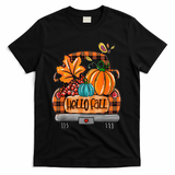 Hello Fall Pumpkin Truck Cute T-Shirt - Black