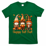 Happy Fall YAll Gnome Pumpkin Autumn Thanksgiving T-Shirt - Green