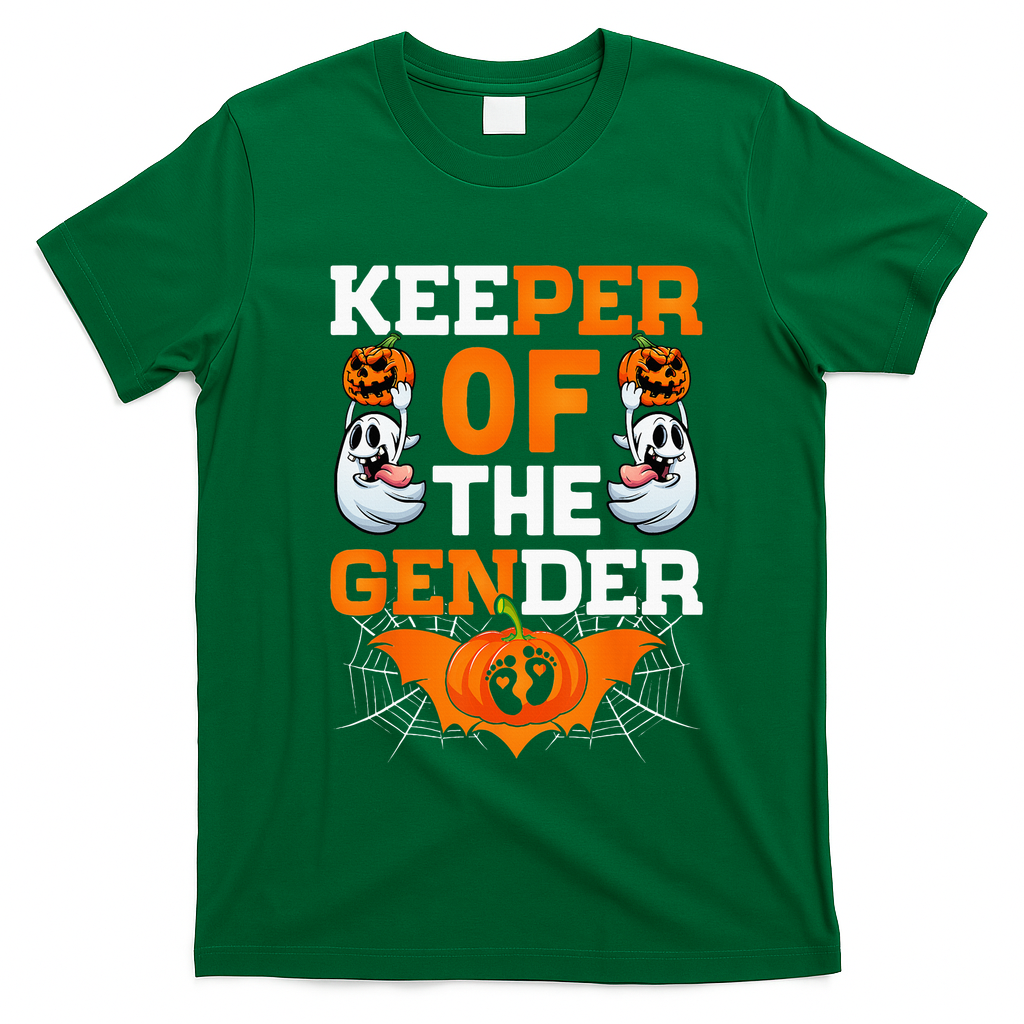 Hilarious Gender Reveal Halloween Party Surprise T-Shirt - Irish Green