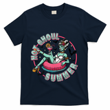 Hot Ghoul Summer Outfits Funny Beach Summer Haloween Women T-Shirt - Navy