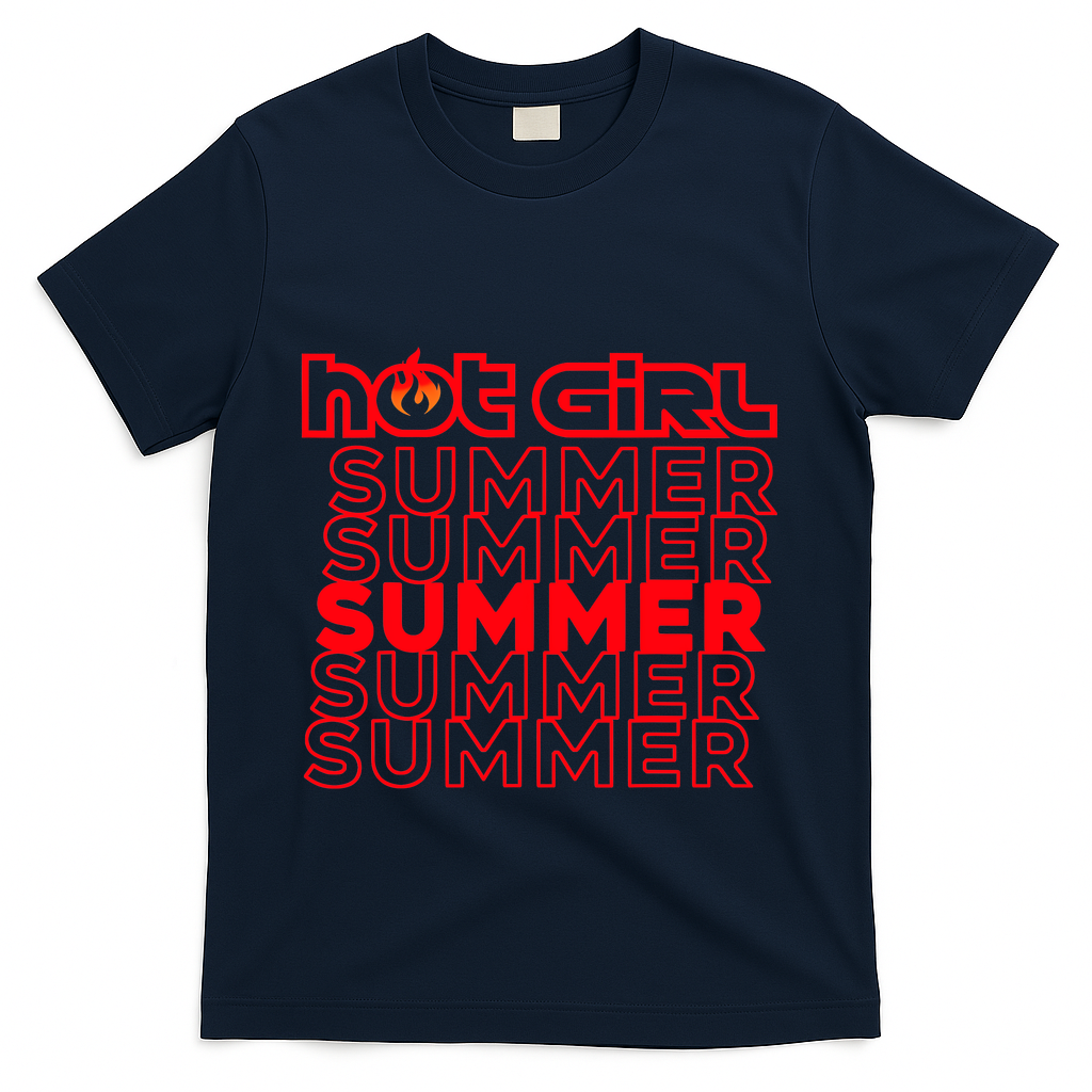 Hot Girl Summer T-Shirt - Navy