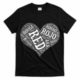 Heart Health Awareness Red In Different Languages  T-Shirt