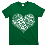 Heart Health Awareness Red In Different Languages  T-Shirt