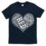 Heart Health Awareness Red In Different Languages  T-Shirt