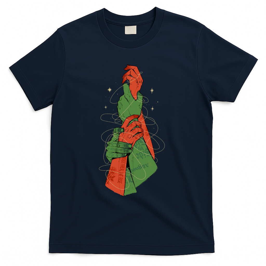 Hand-drawn Hands - Navy