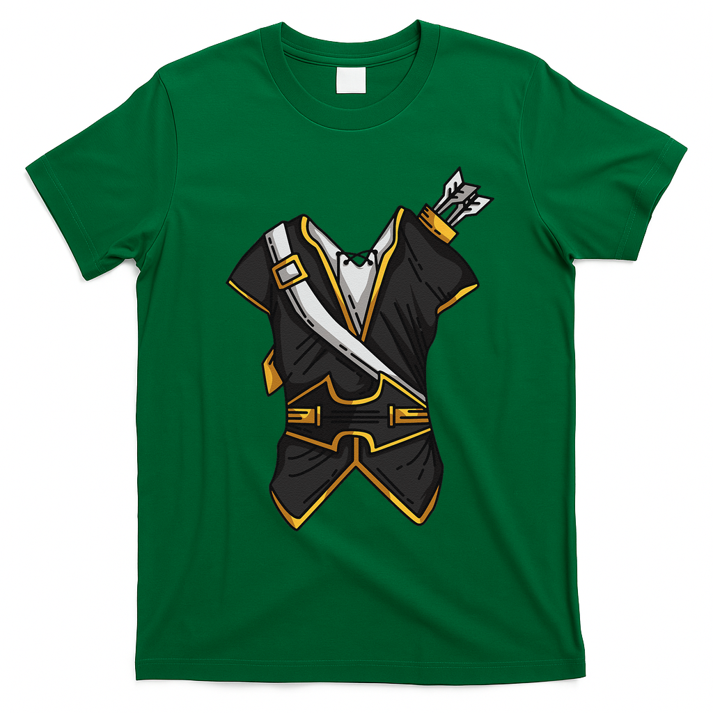 Huntsman Hunter Cool Lazy Easy Cosplay Halloween Costume T-Shirt - Irish Green