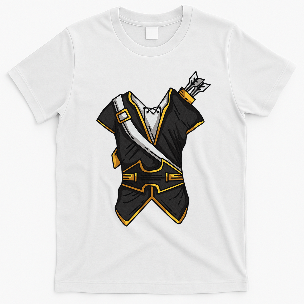 Huntsman Hunter Cool Lazy Easy Cosplay Halloween Costume T-Shirt - White