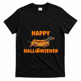 Happy Hallowiener Halloween Dachshund Dog T-Shirt - Black