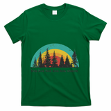 Hoa Hoa Hoa Hoa Hoa Cozy Season Twilight Lover Pine Forest T-Shirt - Green