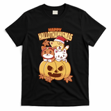 Happy Hallothanksmas Holiday Cats T-Shirt