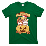 Happy Hallothanksmas Holiday Cats T-Shirt