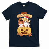 Happy Hallothanksmas Holiday Cats T-Shirt