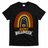 Happy Halloween Rainbow Pumpkin T-Shirt - Black