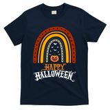 Happy Halloween Rainbow Pumpkin T-Shirt - Navy